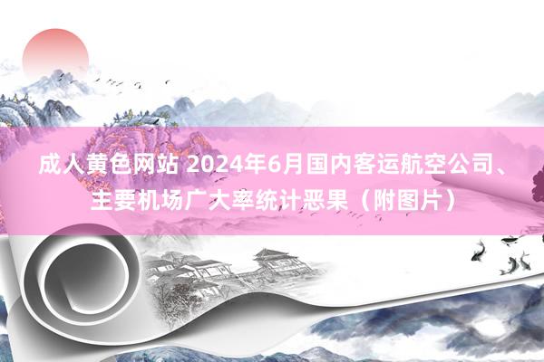 成人黄色网站 2024年6月国内客运航空公司、主要机场广大率统计恶果（附图片）