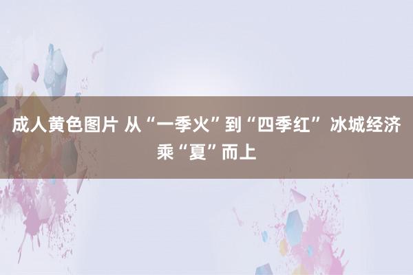 成人黄色图片 从“一季火”到“四季红” 冰城经济乘“夏”而上