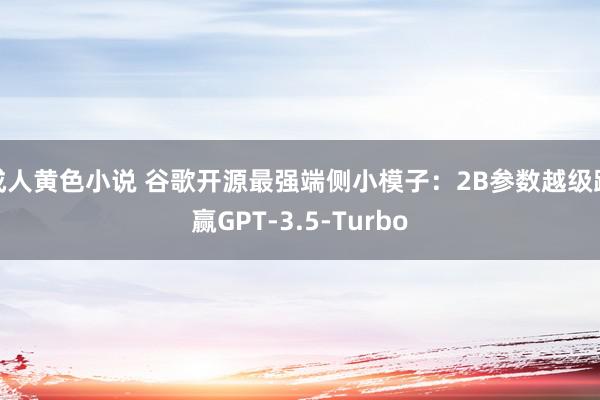 成人黄色小说 谷歌开源最强端侧小模子：2B参数越级跑赢GPT-3.5-Turbo