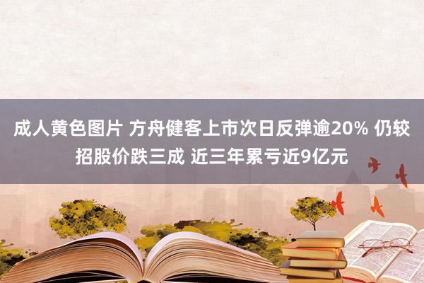 成人黄色图片 方舟健客上市次日反弹逾20% 仍较招股价跌三成 近三年累亏近9亿元